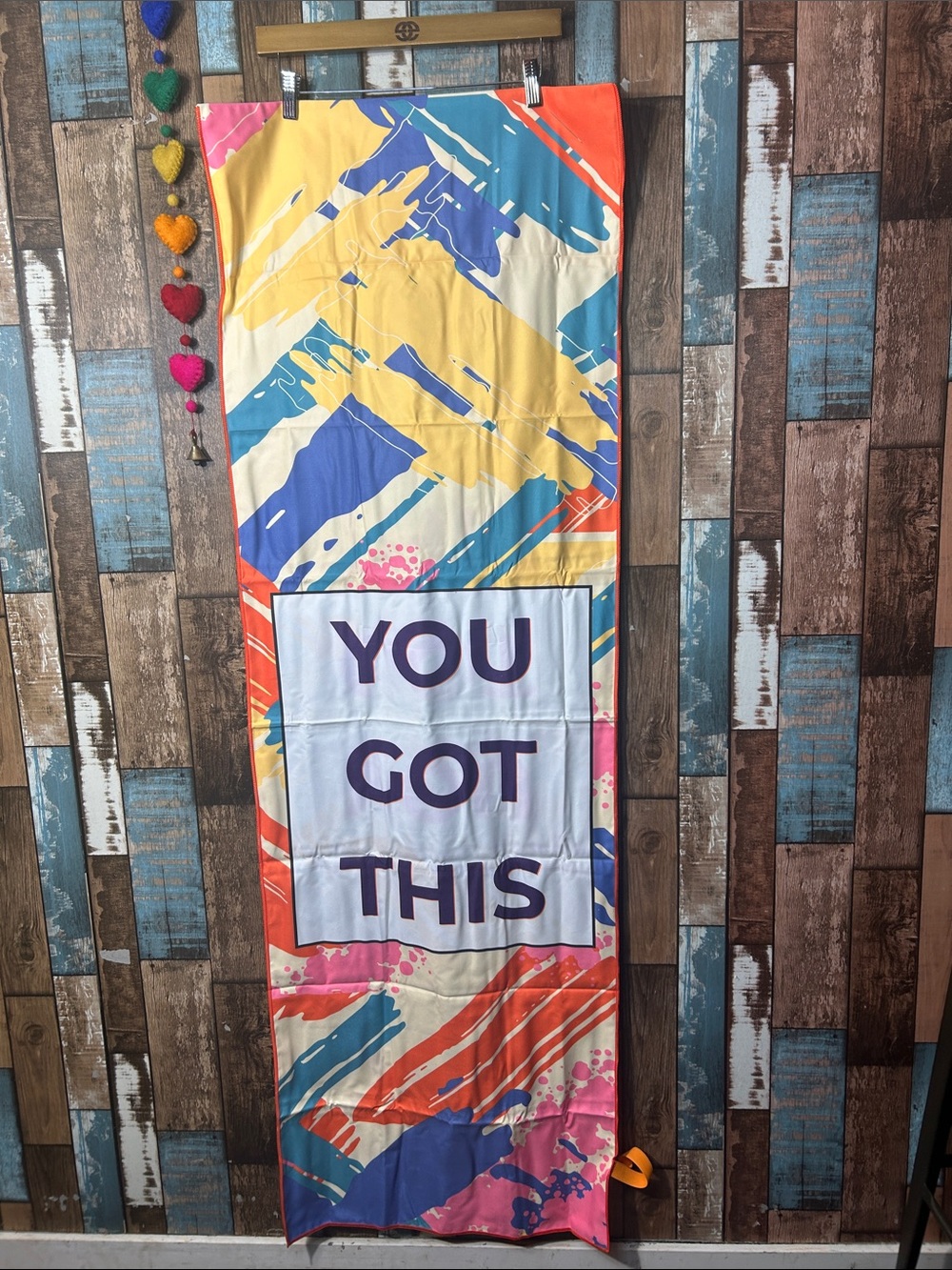 Motivational 'You Got This' workout travel Towel - Multicolor